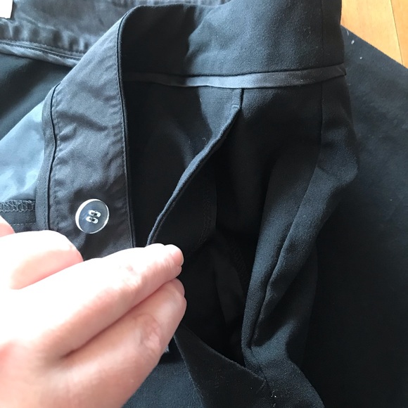 Black Wide-leg Cropped Dress Pants - Picture 5 of 5